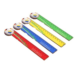Règle en bois <span class=keywords><strong>de</strong></span> style football <span class=keywords><strong>de</strong></span> conception spéciale 15cm 20cm règle personnalisée couleur et style différents comme cadeaux d'étude pour enfant - Product Image 1