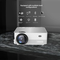 Projecteur LED/CRT portable sans fil WIFI Android Q6H 1080P HD pour la maison et le bureau, garantie de 30 jours