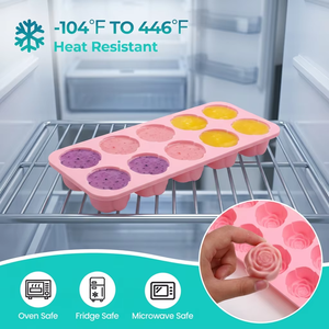Molde de Silicona con Forma de Rosa para Caramelos, Chocolate, Fondant y Jabón, Herramienta Reutilizable para Hacer Dulces - Product Image 3