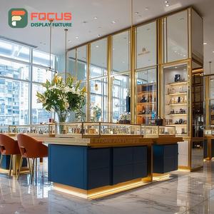 Minimalist Jewelry Retail Showcase System Tempered Glass Panel Brand Store Jewelry Cabinet - Product Image 5