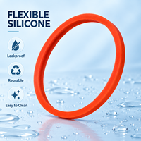 Joint d'étanchéité circulaire en silicone à profil large pour récipient alimentaire rond, fournisseur OEM