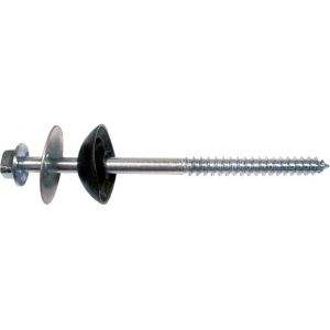 Kepala flensa atap logam 5/16 baja tahan karat sekrup bor mandiri dengan mesin cuci karet - Product Image 2