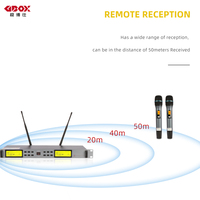 Mantem Mikrofon Nirkabel UHF Profesional Terlaris, Mikrofon UHF Profesional dengan Jarak Transmisi 100 Meter
