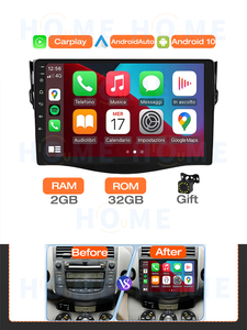 Đầu đơn vị <span class=keywords><strong>Android</strong></span> 14 Xe đài phát thanh đa phương tiện có dây Carplay cho TOYOTA RAV4 2006 2014 <span class=keywords><strong>Android</strong></span> Auto GPS Wifi màu xanh-răng IPS màn hình - Product Image 6