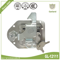 GL-12111 Loquet à palette en acier inoxydable 304 pour camion, remorque, pièces automobiles, serrure de boîte pour camions et fourgonnettes, pièces de carrosserie