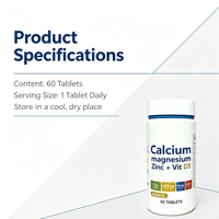 Comprimés de calcium, magnésium, zinc et vitamine D3 de haute qualité ; compléments de collagène ; directement du fabricant OEM
