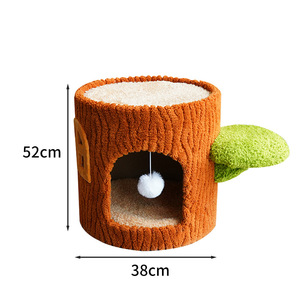 All Seasons Accessible <strong>Cat</strong> Scratcher <strong>Cat</strong> Condo Multi-Layer Wood <strong>Cat</strong> Tree <strong>Large</strong> Sisal <strong>Scratching</strong> <strong>Post</strong> Vertical Climbing Frame - Product Image 4