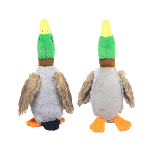 Giocattolo per Cani <span class=keywords><strong>a</strong></span> Forma di Anatra Selvatica in Peluche, Interattivo e Resistente, per Ridurre la Noia - Product Image 1