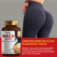 Compléments alimentaires à base de plantes OEM/ODM, capsules d'extrait de maca pour la beauté et l'énergie des adultes, 60 capsules par flacon