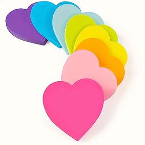 240 blocs-notes autocollants de couleurs vives en forme de cœur, notes adhésives multicolores pour l'organisation à la maison, à l'école et au bureau - Product Image 6