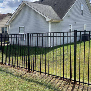 Fabricante de Cercas, Venta al por Mayor, Barandilla Metálica Galvanizada Negra Personalizada para Exteriores, Cerca Decorativa Negra para Jardín - Product Image 4