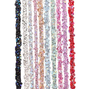 NANTONG Rhinestone Adhesive Strip Multiple Colors DIY Jewelry Hair Accessory Craft Supplies - Product Image 5