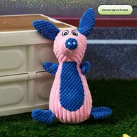 Jouets pour chiens en gros, jouets à mâcher en peluche de coton PP en forme d'animaux qui font du bruit, et poupées anti-stress provenant des fabricants
