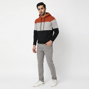Sudaderas con Capucha Personalizadas al por Mayor, Sudadera con Cierre, Estilo Urbano, Cierre Doble, Forro Polar Grueso, Sudadera con Capucha para Hombre, Logotipo Personalizado OEM - Product Image 1
