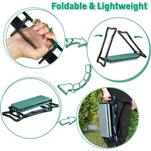 ม้านั่งสำหรับทำสวนแบบ2 in 1พับได้สำหรับกลางแจ้งแบบพกพา - Product Image 4