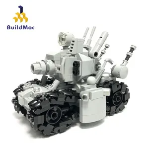 Buildmoc ใหม่แอ็คชั่นฟิกเกอร์โลหะหอยทากถัง SUPER 24110 รถ Super 001 ประกอบรุ่นของเล่นสีเทาหุ่นของขวัญ
