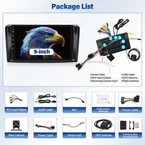 <span class=keywords><strong>Autoradio</strong></span> stéréo pour voiture <span class=keywords><strong>Mercedes</strong></span>-Benz Classe GL Android 13 de 2005 à 2011 Écran tactile de 9 pouces avec Carplay Android Auto GPS Navi - Product Image 6