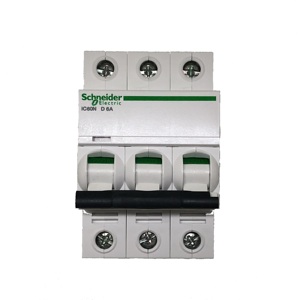 Interruptor de Circuito en Miniatura Industrial A9F74306 IC60N, 3P 6A, Curva C, MCB, PA66 - Product Image 5