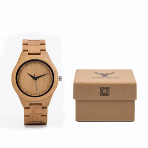 Orologio Sportivo da <span class=keywords><strong>Uomo</strong></span> <span class=keywords><strong>di</strong></span> Alta Qualità con Movimento al Quarzo Giapponese MIYOTA 2035 C23, Scatola in Legno <span class=keywords><strong>di</strong></span> Bambù 21CM, Quadrante con Lancette alla Moda - Product Image 5