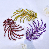 YouLaPan – Pièce de cheveux de mariée exquise, faite à la main, avec plumes artificielles, élégante, pour banquet et danse, YXA376