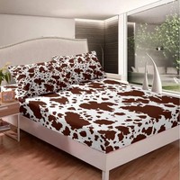 Vente en gros ensemble de housse de couette imprimé 3d ensemble de literie imprimé vache 3 pièces pour décoration de chambre d'enfants garçons adolescents