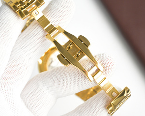 Montres-bracelets de luxe pour femmes, bracelet en acier inoxydable, résistantes à l'eau, mouvement à quartz, cadran en verre, aiguilles, marques de mode - Product Image 5