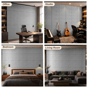 Lot de 12 panneaux acoustiques auto-adhésifs en feutre PET de 30x60cm pour cinéma, salle de cinéma, appartement, hôtel - Product Image 6