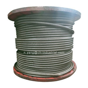 Cavo d'acciaio Anti-torsione della corda d'acciaio brillante all'ingrosso cavo Non rotante della fune della torre gru cingolata 35W * 7 fune d'acciaio - Product Image 1