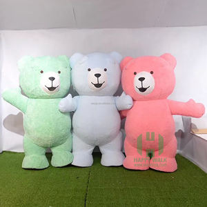 Costume d'ours en peluche géant gonflable de grande taille en <span class=keywords><strong>gros</strong></span>, costume de mascotte d'ours en peluche gonflable pour adultes et enfants - Product Image 3
