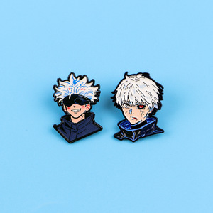 Neue Anime-Brosche Cartoon-Charakter Satoru Gojo <span class=keywords><strong>Kugisaki</strong></span> Nobara Kleidungs- und Rucksack-Accessoire Anstecknadel für Cosplay-Schmuck - Product Image 1