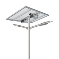 Lampu Jalan LED tenaga surya, lampu jalan LED sistem kontrol lengan tunggal 8m/9m/10m 80W/100W/120W160W untuk lapangan jalan