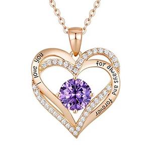 Coeur <span class=keywords><strong>naissance</strong></span> pierre <span class=keywords><strong>collier</strong></span> femme bijoux en or Rose pour femme petite amie <span class=keywords><strong>maman</strong></span> fille anniversaire anniversaire cadeau <span class=keywords><strong>collier</strong></span> - Product Image 5