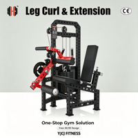 Máquina Comercial de Doble Función para Extensión y Flexión de Piernas con Carga de Pesas, Equipo de Gimnasio para Fuerza, Certificación CE, Venta al por Mayor de Fábrica