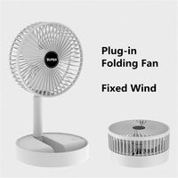 Mini Ventilateur de Bureau Pliable Portable Rechargeable USB Rétractable Silencieux Électrique Réglable à Faible Bruit Longue Autonomie