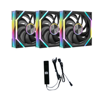 High Performance Guangchi V2 Building Blocks 12CM PC Chassis ARGB Fan Wireless Splicing 5V 3-Pin ARGB Synchronous