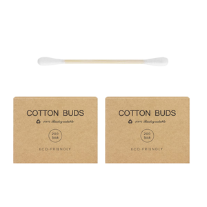 สำลีก้านไม้ OEM สำหรับทำความสะอาดหู สำลีก้านไม้ไผ่ - Product Image 1