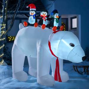 Blow up 1.5m Christmas Inflatable Yard Art Decoration Holiday Home Inflatable Decorations Inflatable Decoration Blow - Product Image 3