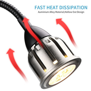 Lámpara LED COB JSD para Acuario con Clip, 3/5/7W, Luz Cálida Ajustable, Foco para Pecera con Cuello <span class=keywords><strong>de</strong></span> Cisne Flexible - Product Image 3