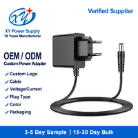 Adaptateur d'alimentation LED certifié RoHS GS CE, prise EU, 12V 24V SELV, commutation, fabricant OEM de tension personnalisée
