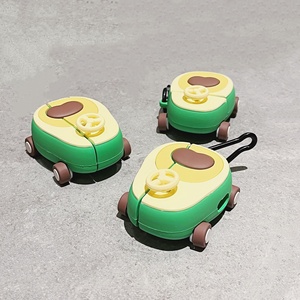 Étui pour écouteurs Pro compatible avec les générations 2/3/4, avec protection de dessin animé, nouvelle version disponible, motif Avocado Twist Car - Product Image 1