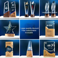 Offre Spéciale trophées de cristal en bois personnalisés pour faire des Souvenirs de récompense Honor Plaques en bois vierges de luxe