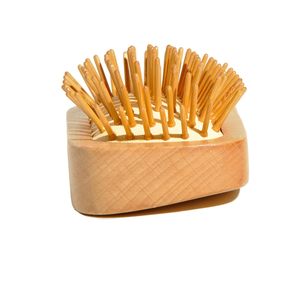 Peine de masaje de bambú, masajeador de cuero cabelludo de madera, cepillo de pelo de madera, peine de bambú portátil, cojín de aire antiestático, <span class=keywords><strong>Mini</strong></span> cepillo para el cabello - Product Image 5