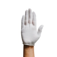Vente directe usine – Gants de travail blancs en pur coton, respirants, fins, longueur opéra, texture lisse, sans silicone, sans poudre