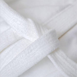 Peignoir en velours éponge <span class=keywords><strong>de</strong></span> coton épaissi pour hôtel 5 étoiles - Fournisseur direct <span class=keywords><strong>de</strong></span> linge <span class=keywords><strong>de</strong></span> lit long en lin - Product Image 4