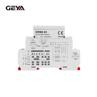 Relais à verrouillage de mémoire SPDT 16A pour montage sur rail DIN miniature GRM8-02 AC230V AC/DC12-240V