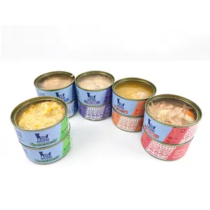 プレミアムナチュラルウェットキャットフードをまとめて-ネコの健康と活力のための卸売チキン & マグロ缶詰料理