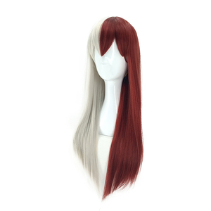 Ainizi Bộ Tóc Giả Hóa Trang Phiên Bản Nữ Todoroki <span class=keywords><strong>Shouto</strong></span> Nhân Vật Học Thuật Anh Hùng Nửa Bạc Và Nửa Đỏ - Product Image 3
