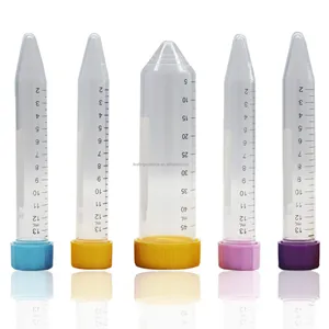 lab Plastic Sterile Centrifuge Tube Blue Screw 50 ml 15ml Round Conical Bottom Centrifuge Tube