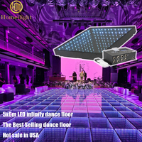 Pista de Baile LED 3D de 5x6m, Resistente al Agua IP65, Control por Teléfono, Vidrio Templado de 10mm, Ideal para Discotecas, Eventos y Espectáculos
