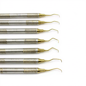 Juego de Curetas Quirúrgicas Dentales Gracey de 7 Piezas, Instrumentos Manuales de Acero Inoxidable con Empuñadura Moleteada, Raspadores Periodontales Clase I - Product Image 4